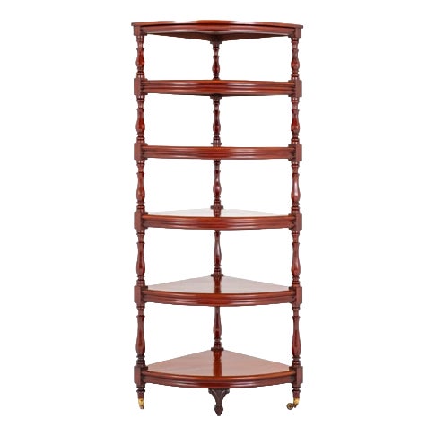 Victorian Whatnot Bookshelf in Mahogany, 1850 For Sale