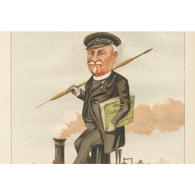 Late 19th Century After A. Bisetsky, French Belle Époque Caricature, 1885, Chromolithograph For Sale - Image 5 of 10