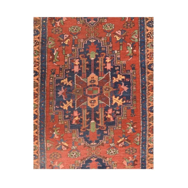 Traditional Antique Heriz Runner 3'6'' x 11' For Sale - Image 3 of 3