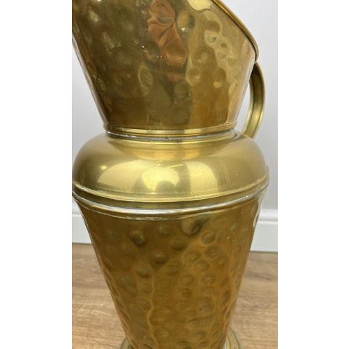 Vintage Umbrella Stand in Hammered Brass For Sale - Image 13 of 16