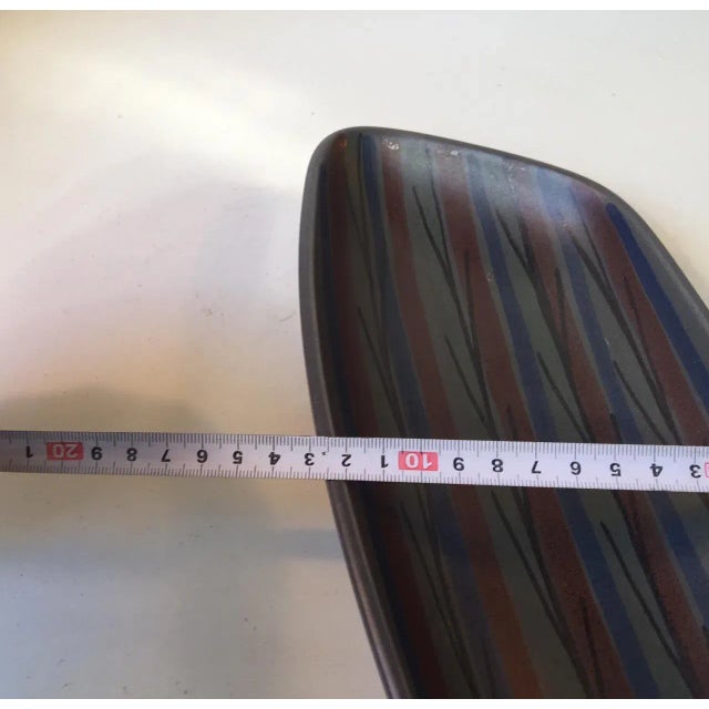 Asymmetrical Modernist Ceramic Dish by Ravnild, 1950s For Sale - Image 10 of 11