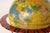 Vintage Replogle Yellow and Red Tin Litho "Globe Grams' Spinning World Globe For Sale - Image 13 of 18