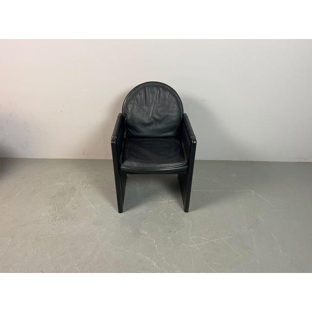 Mid-Century Postmodern Armchair in Black Leather from Bulo, Belgium, 1980s For Sale - Image 11 of 11