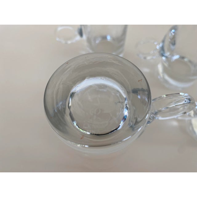 Transparent 1970s Vintage Lenox Irish Coffee Glasses- Set of 4 For Sale - Image 8 of 9