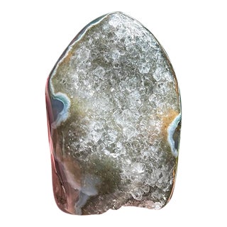 Prasiolite-Green Amethyst Geode For Sale