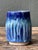 Late 20th Century Vintage Studio Pottery Blue Ceramic Vase For Sale - Image 5 of 18