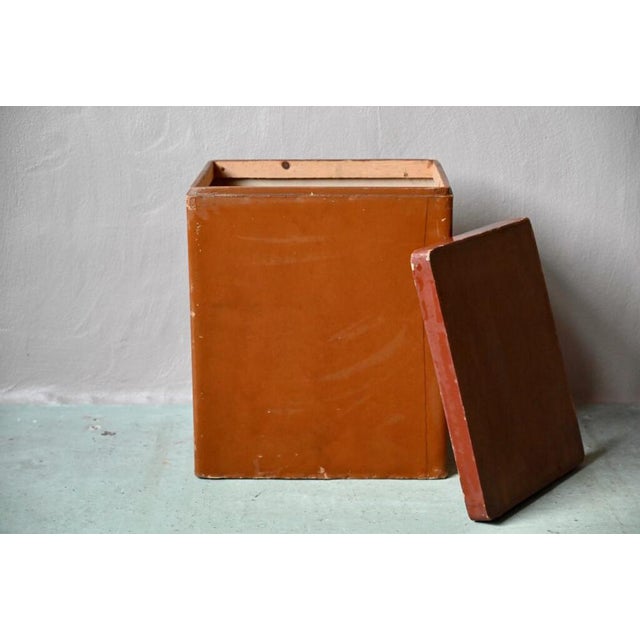 Beige Large Industrial Herbalist Cardboard Box For Sale - Image 8 of 16