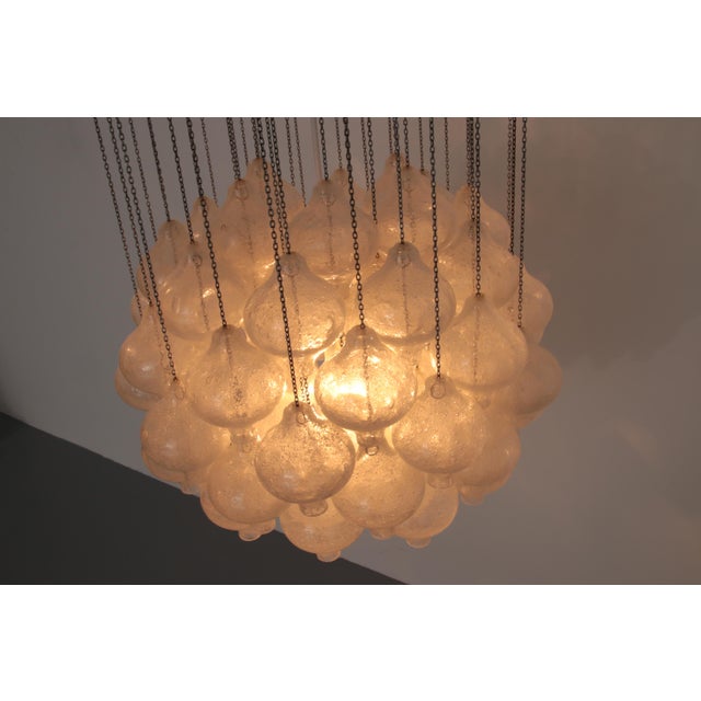Vintage Tulipan Pendant Light in Blown Glass by J. T. Kalmar, 1970 For Sale - Image 14 of 18