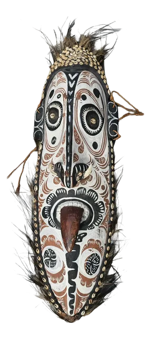 Wooden Mask Sculpture, Papua New Guinea, 1990s