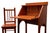 1970s Childs Custom Handcrafted Cherry Drop-Front Secretary Desk & Chair For Sale - Image 11 of 18
