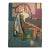 Mid-Century Modernist Cubist Portrait Woman, Unsigned, Hand-Sketched Verso For Sale