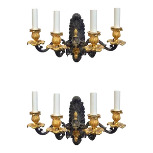 Pair of French Late 19th Century Empire-Style Sconces