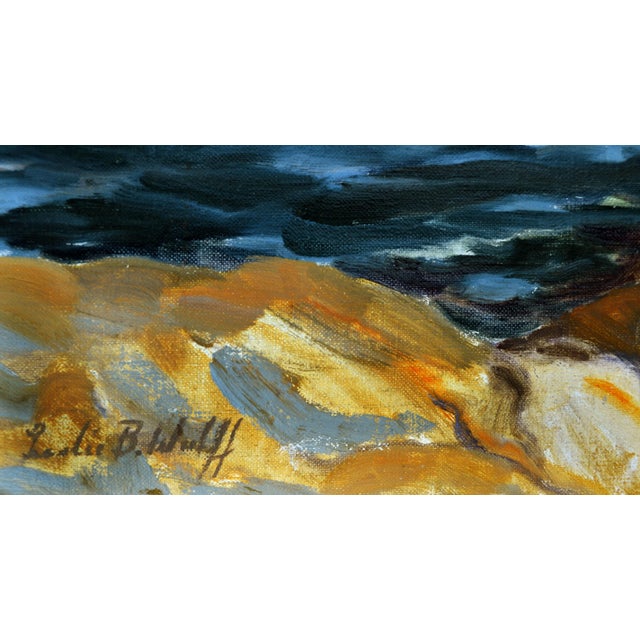 Abstract 1930's Abstracted Landscape Water on the Rocks - by Leslie Bruner Wulff For Sale - Image 3 of 4