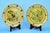 MEASUREMENTS: Single plate: Diameter: 21.7 cm; Depth: 2 cm; Total weight: 0.853 kg Item : A refined and charming pair of...