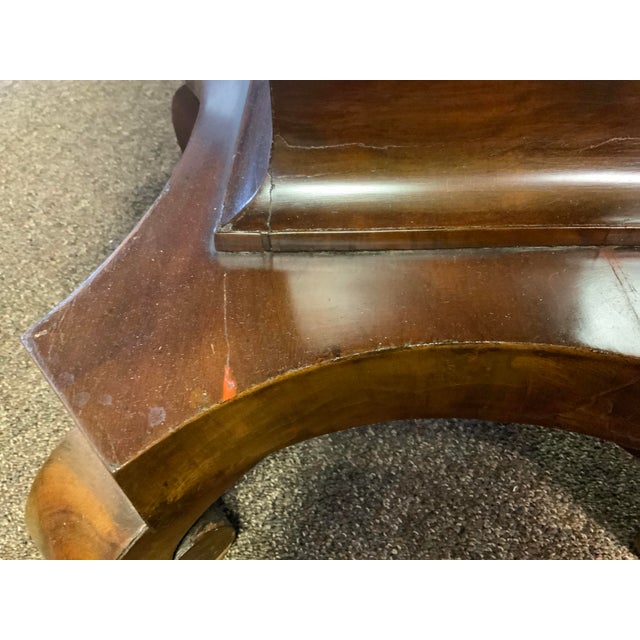 Circa 1840 American Empire Mahogany Side Table For Sale - Image 10 of 13