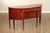 High Quality American Made Vintage Inlaid Mahogany Sideboard Server with Four Drawers and Cabinet Storage, Brass Hardware
