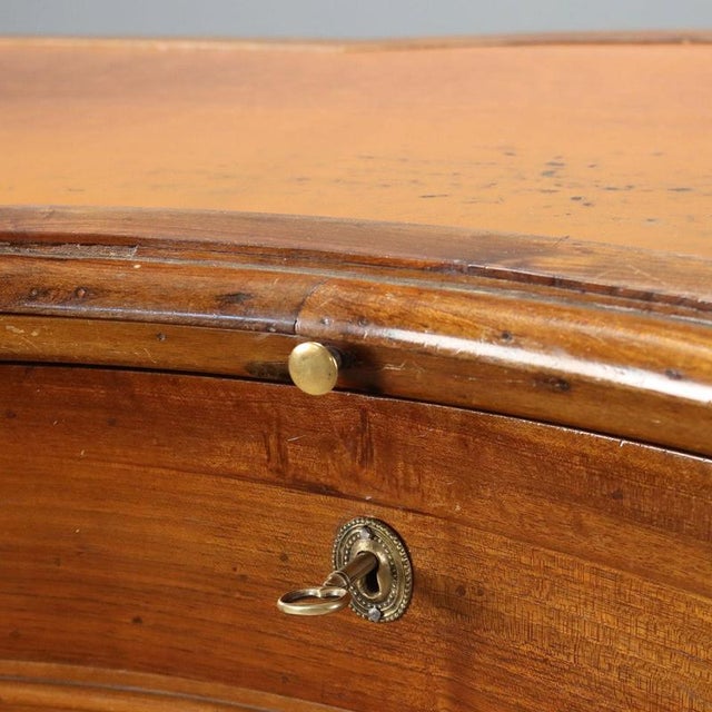 Umbertina Walnut Desk with Leather, Italy, 1800s For Sale - Image 5 of 11