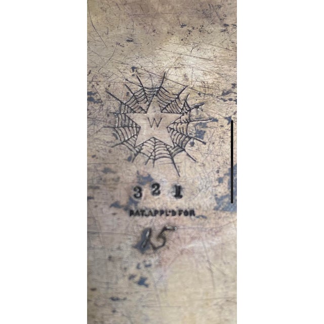 Metal Antique Victorian 1880’s Footed Silverplate e.g. Webster Monogramed Repousse Jewelry Box For Sale - Image 7 of 10