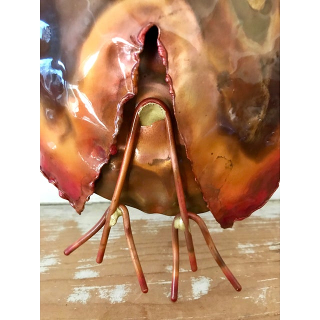 Farmhouse Brutalist Owl Sculpture Copper For Sale - Image 3 of 7