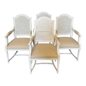 Newly Updated French Louis XVI Armchairs -Set of 4
