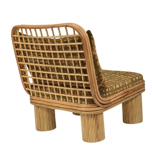 Wood Annka Chair in Stained Rattan by Popus Editions For Sale - Image 7 of 9