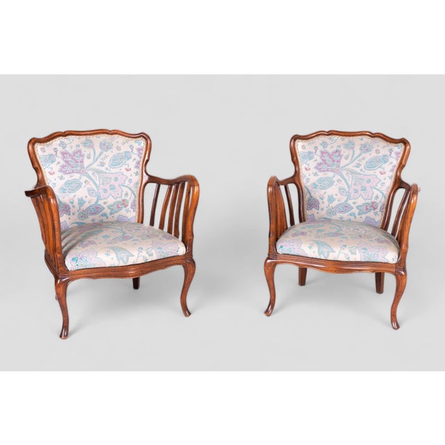 Floral Armchairs, Set of 2 For Sale - Image 6 of 7
