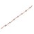 .925 10k Rose Gold Over Sterling Silver 1.0 cttw Diamond Floral Link Bracelet (I-J Color,I3 Clarity) For Sale - Image 4 of 6