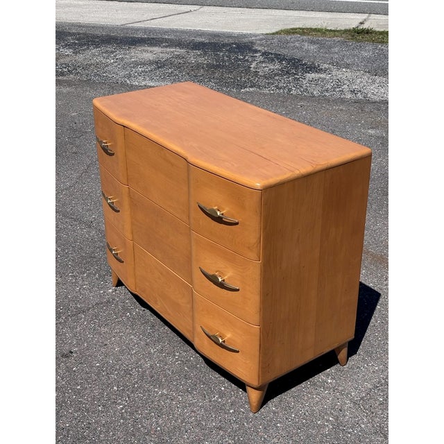 Mid 20th Century Fully-Refinished Mid Century Heywood Wakefield Smallboy For Sale - Image 5 of 10