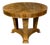 Austrian Biedermeier Walnut 1840s Table with Butterfly Veneer and Tripod Base For Sale