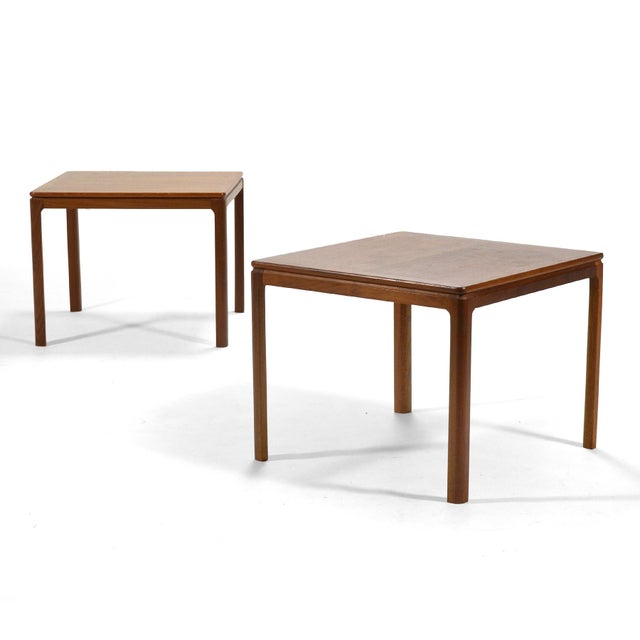 1950s Scandinavian Modern Folke Ohlsson for Dux Teak Side Table (Pair) For Sale - Image 9 of 10
