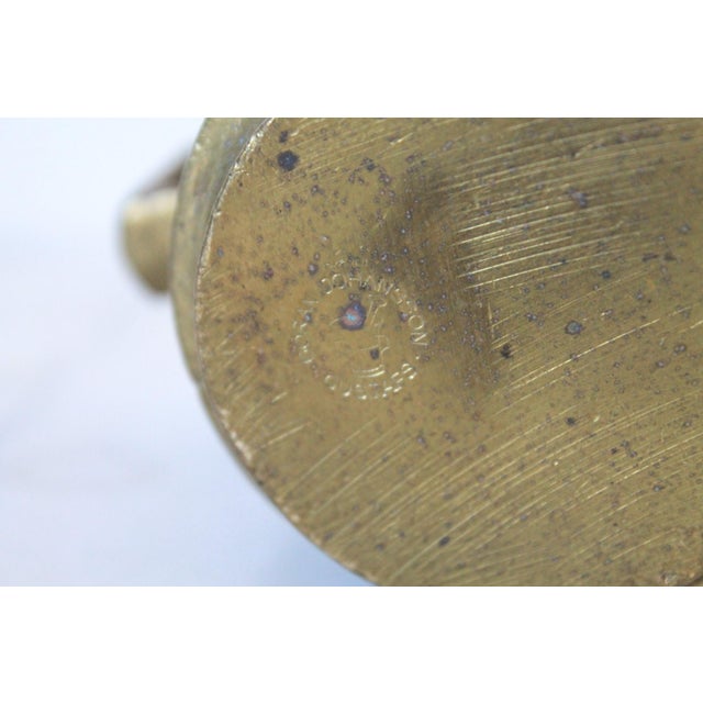 Brass Vintage Swedish Solid Brass Mortar - Göran Johansson Gustafs For Sale - Image 8 of 9