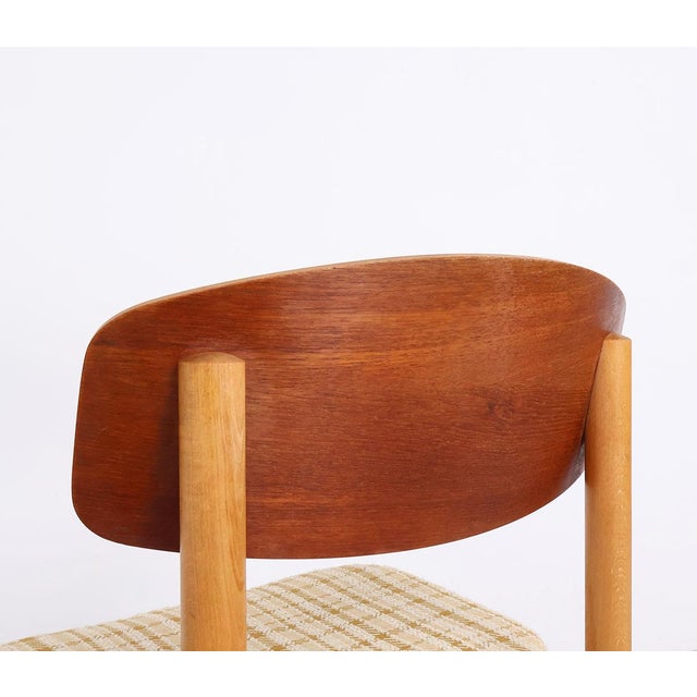 Vintage Model 122 Dining Chairs by Børge Mogensen for Søborg Møbelfabrik, 1950s, Set of 2 For Sale - Image 9 of 14