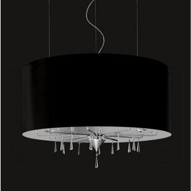 Crystal Shadow 12 Lights Chandelier in Chrome and Crystal by Aggiolight. Dimensions: D 120 x H 100 cm. Materials: Chrome-...