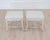 Made in Sweden around 1810, this pair of Gustavian stools shows the restrained neoclassical character of the style. The...