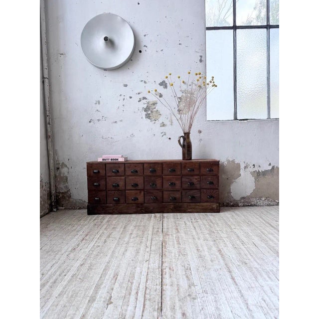 Oak Workshop Credenza, 1950 For Sale - Image 6 of 18