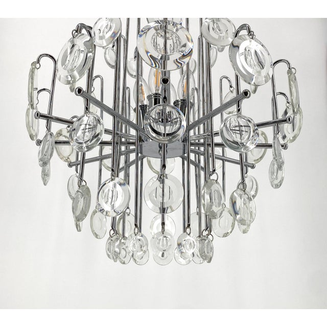 Mid-Century Modern Space Age Chandelier by Oscar Torlascoy, 1970s For Sale - Image 3 of 17