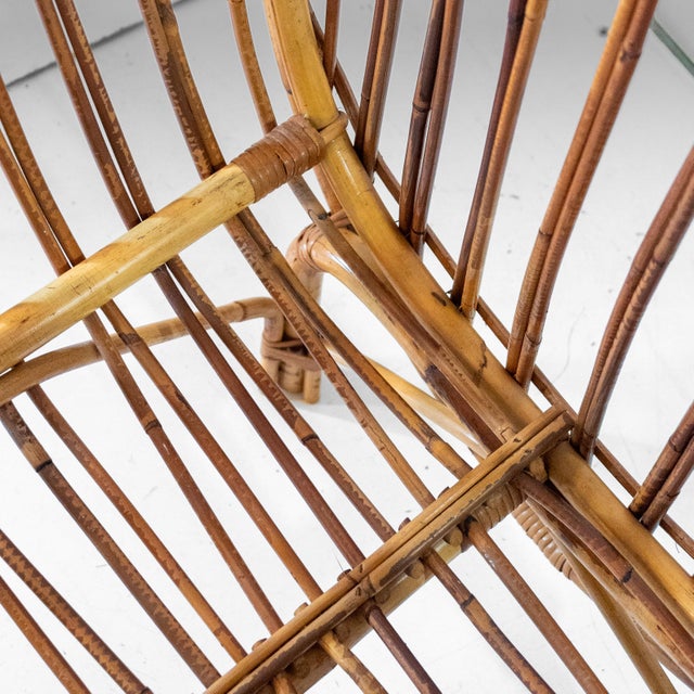 Mid-Century Modern Bamboo Baby Cradle, Italy, 1960s For Sale - Image 15 of 16