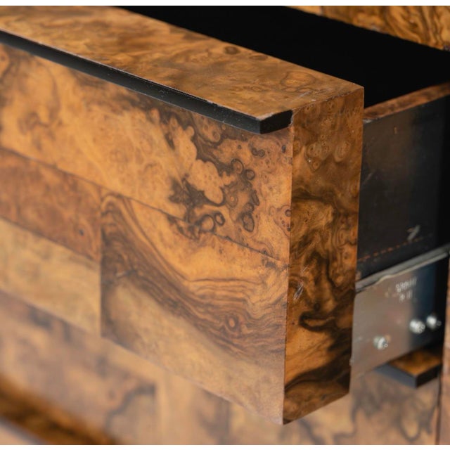 Wood Paul Evans Patchwork Dark Burl Credenza / Dresser For Sale - Image 7 of 7