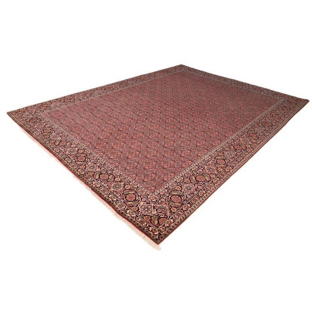 Middle Eastern Rug in Wool and Silk For Sale - Image 5 of 5