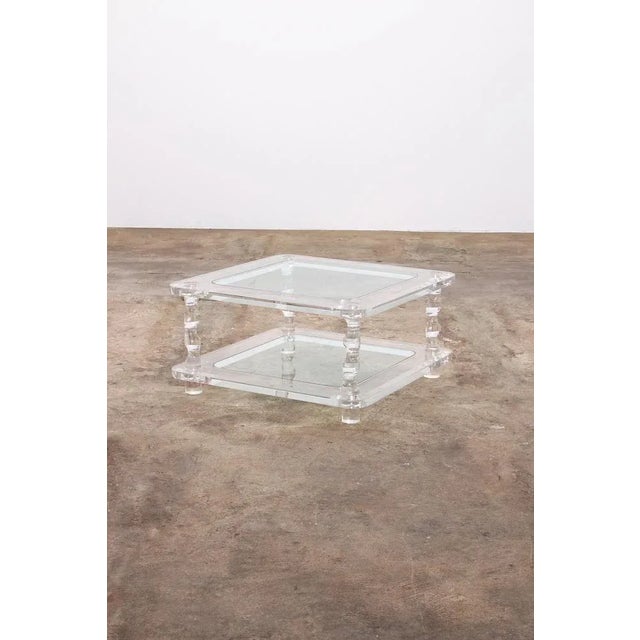 French Coffee Table in Acrylic Glass from Maison Roméo, 1970s For Sale - Image 11 of 12