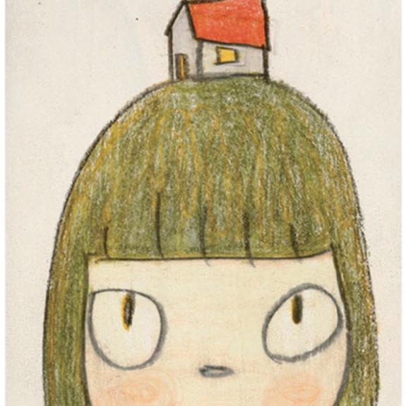Contemporary Yoshitomo Nara 奈良美智 Thinking My Home Poster For Sale - Image 3 of 3