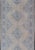 Tribal Turkish Oushak Gallery Rug in Muted Blue and Cream With Geometric Design 5'0 X 12'5 For Sale - Image 3 of 12