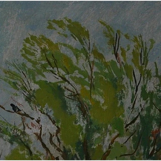 Ukrainian Spring Landscape Oil Painting on Cardboard, 1974 60-70 For Sale - Image 4 of 6