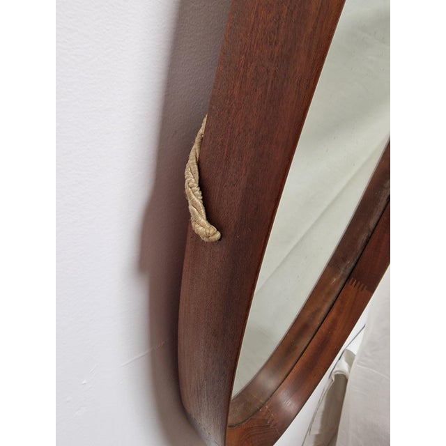 Vintage Scandinavian Mirror in Teak, 1960s For Sale - Image 6 of 15