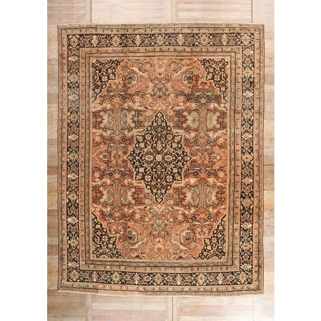 Late 19th Century Persian Mahal Rug, 10'02 X 13'07 For Sale - Image 10 of 10