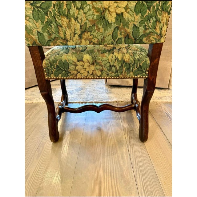Textile Mid 20th Century French Imported Os De Mouton Armchair For Sale - Image 7 of 10