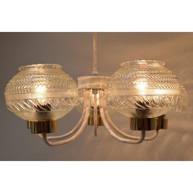 Mid-Century Ceiling Light attributed to Instala Jilove U Decina, 1970s For Sale - Image 14 of 17