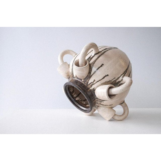 Cadere Vase in Wheel-Thrown Glazed Stoneware by Robin Kerr Unique Piece Dimensions: D 33 x W 37 x H 40 cm. Materials:...