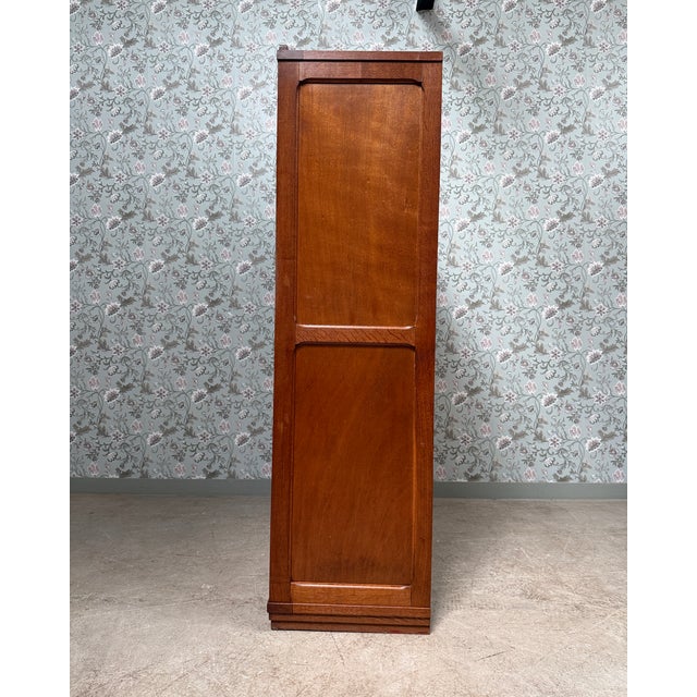 Wood Large Parisian Wardrobe with Sliding Doors, 1940s For Sale - Image 7 of 16