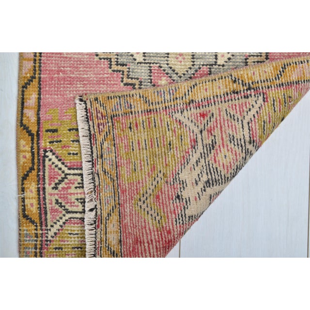 1960s Mid 20th Century Faded Oushak Turkish Carpet For Sale - Image 5 of 5